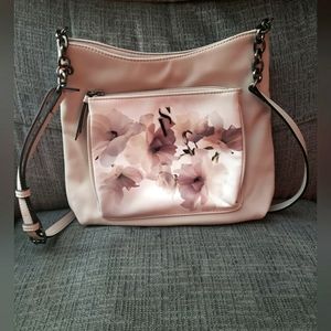Simply Vera Vera Wang Remsen Crossbody Bag Handbag Purse color:Cream Xray Floral